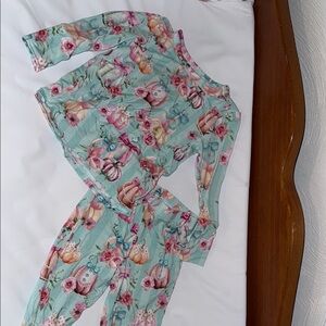 Posh Peanut Fall Pumpkin Pajamas Set